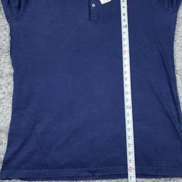 Polo Ralph Lauren Denim & Supply Slub Jersey Henley Shirt Large Tall Navy Blue - Picture 6 of 7